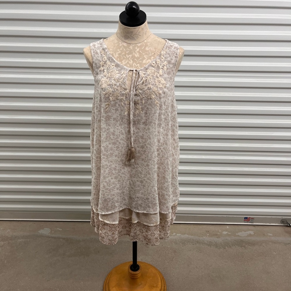 Elegant Cream High Low Dress